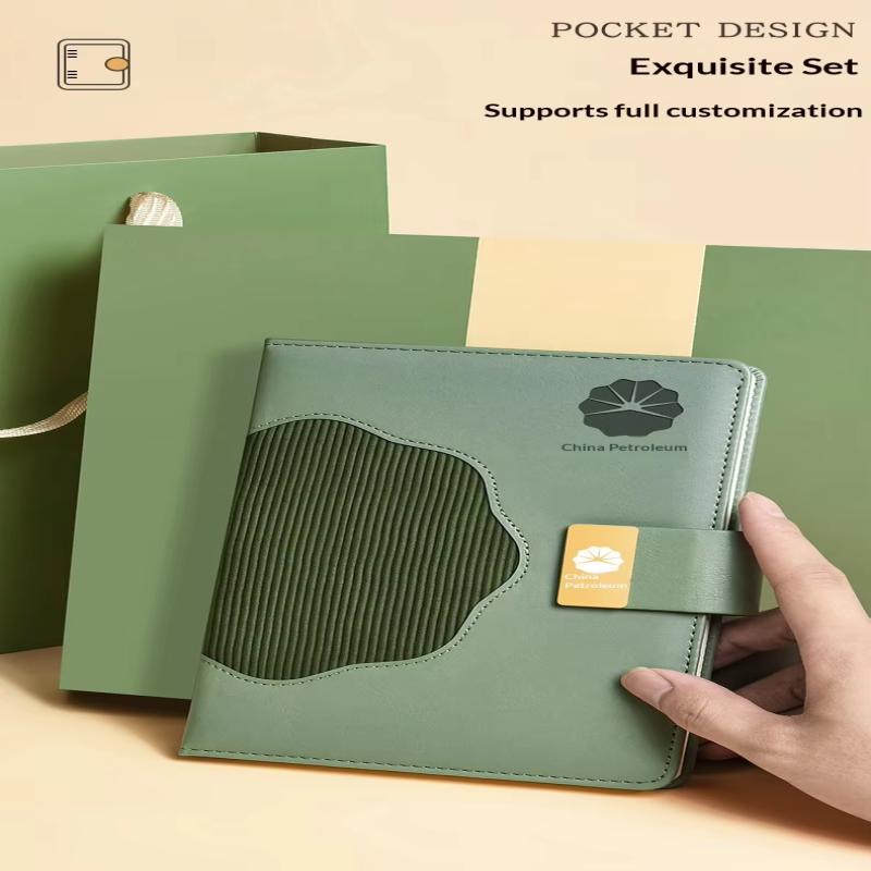 Conjunto de presentes corporativos personalizados Caneta térmica U Disk Caixa de presente