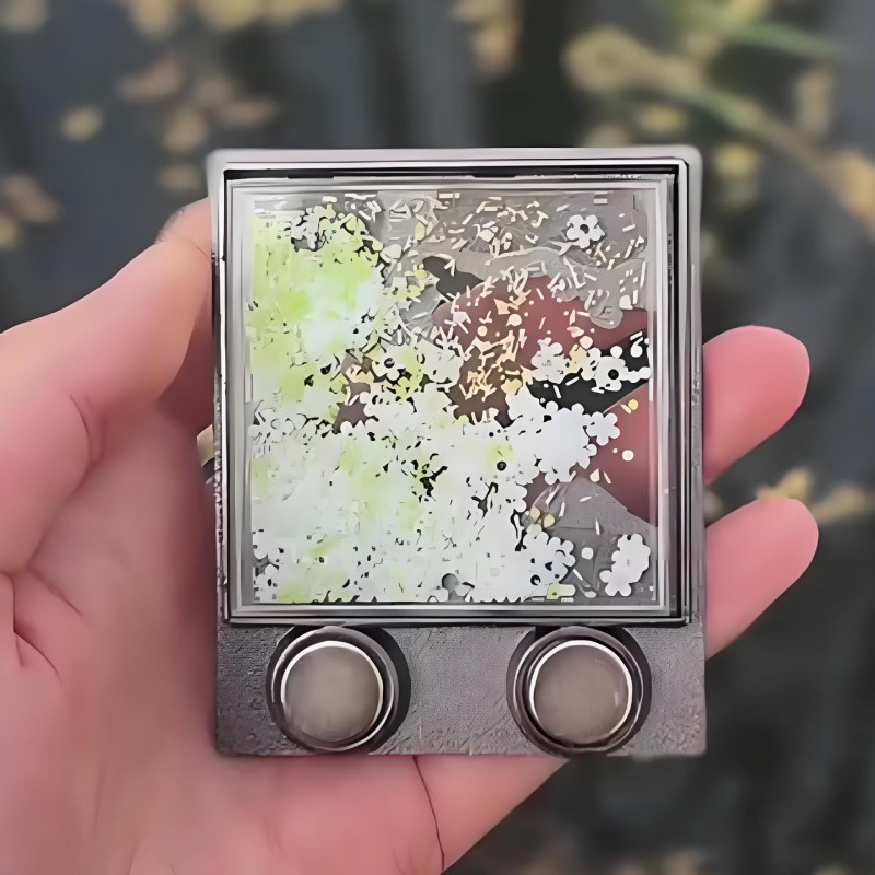 Ímãs de geladeira de metal líquido com areia movediça personalizados
