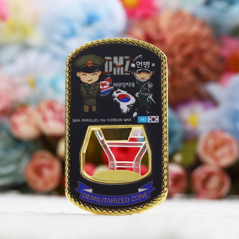 Ímãs de geladeira abridores de garrafas de metal personalizados