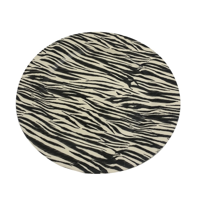 Placa de fibra de bambu com estampa de zebra Placa de fibra de bambu com estampa de zebra