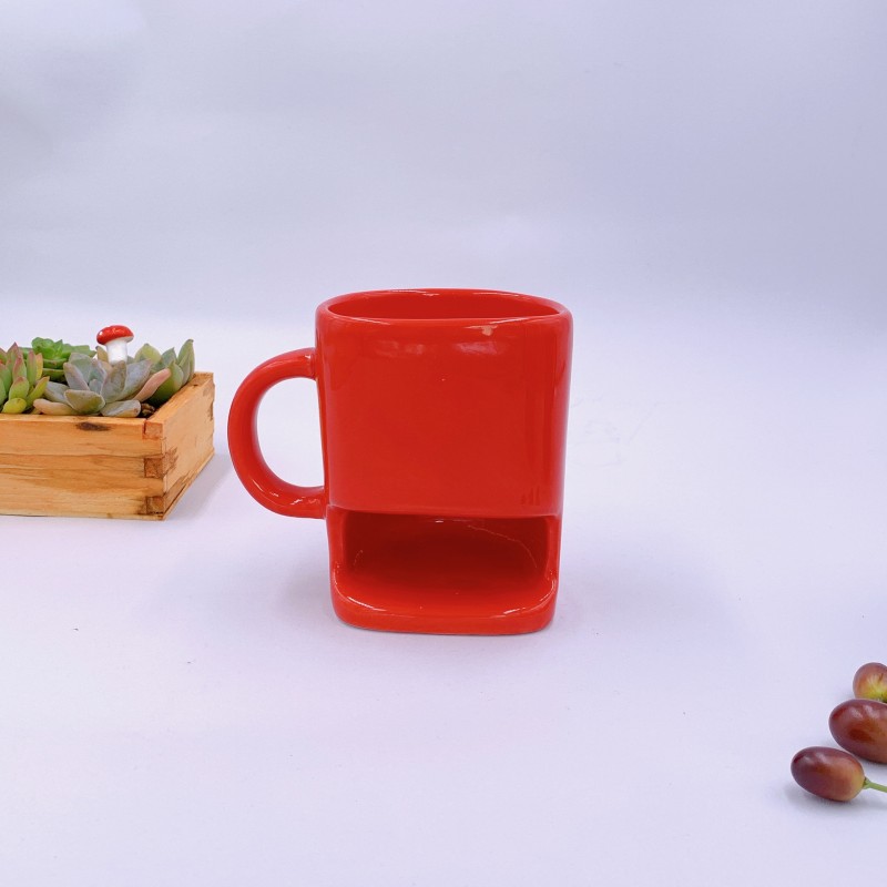 Caneca de Bolso de Biscoito de Cerâmica