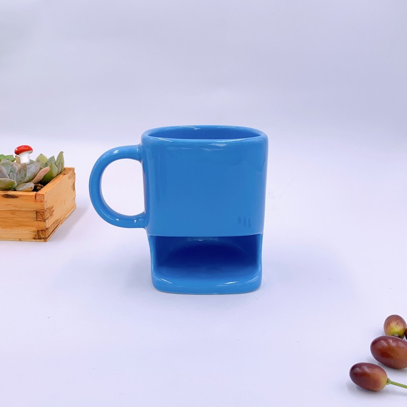 Caneca de Bolso de Biscoito de Cerâmica
