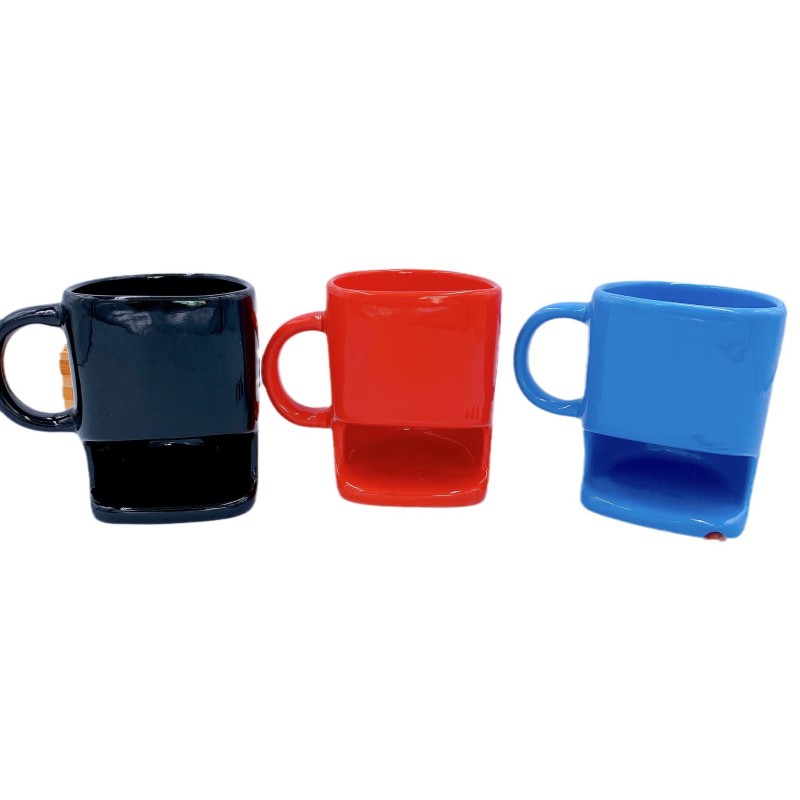 Caneca de Bolso de Biscoito de Cerâmica