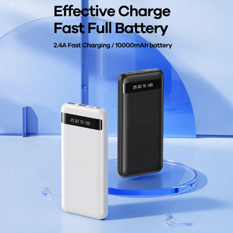 Power Bank de carregamento rápido de 10000mAh com porta tipo C