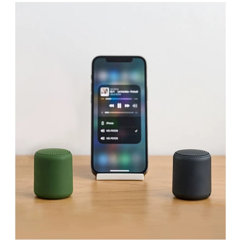 Mini alto-falante Bluetooth portátil com logotipo personalizado