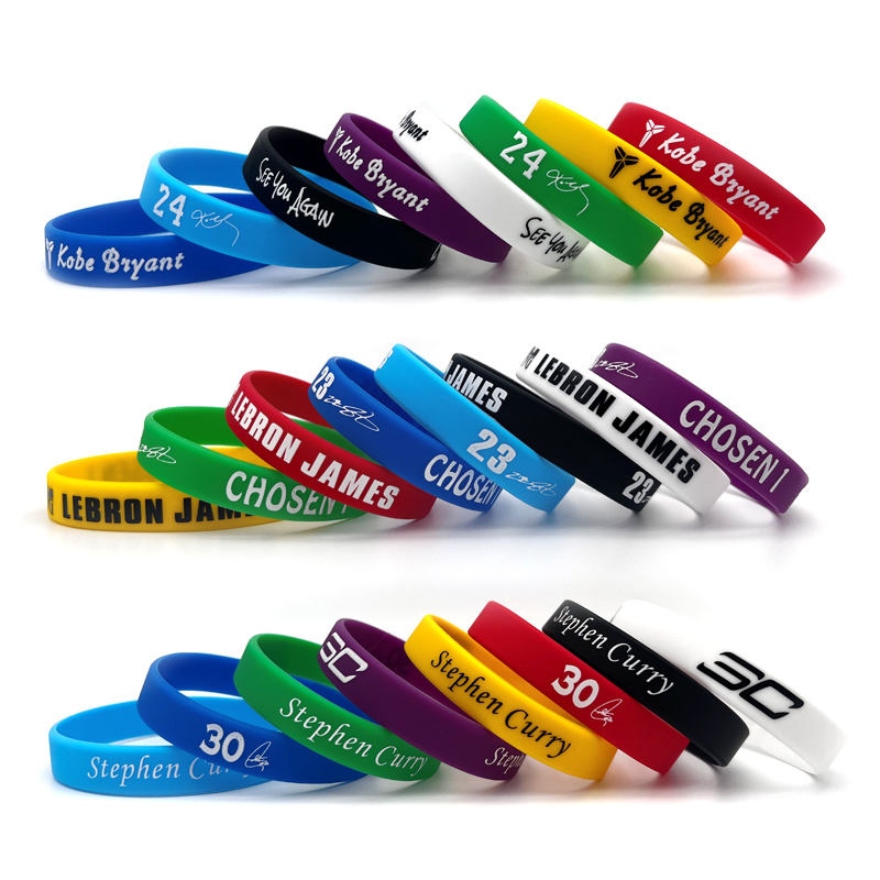 Pulseiras esportivas de silicone personalizadas