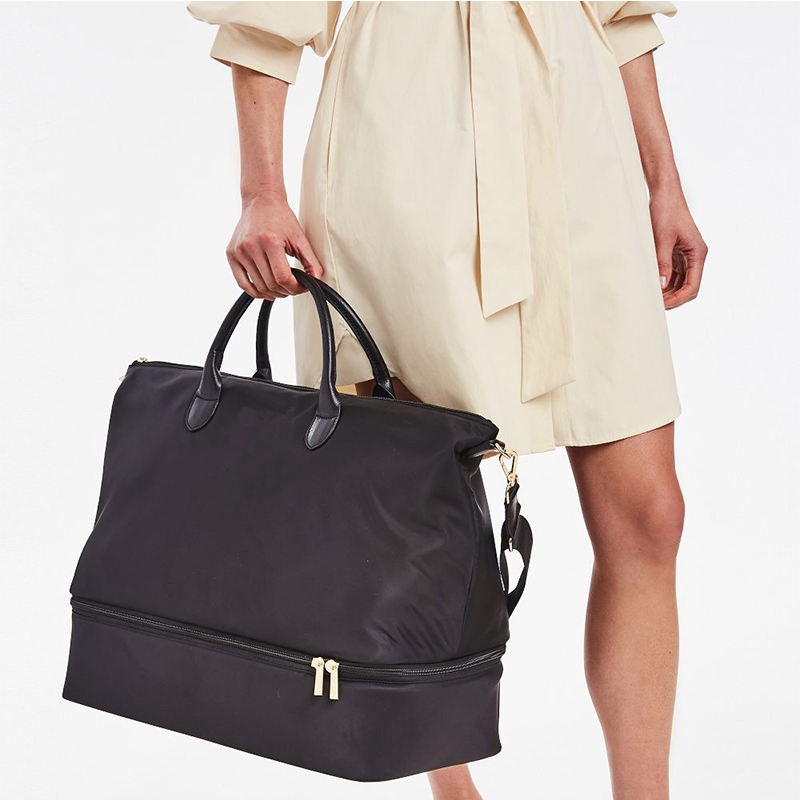 Bolsa de viagem expansível com compartimento para sapatos