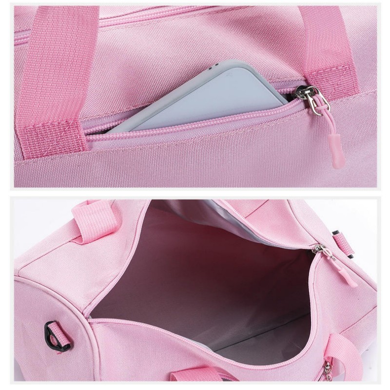 Bolsa de ginástica cilíndrica personalizada