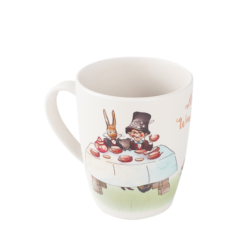 Caneca de café personalizada de fibra de bambu 450ml com alça Caneca de café personalizada de fibra de bambu 450ml com alça