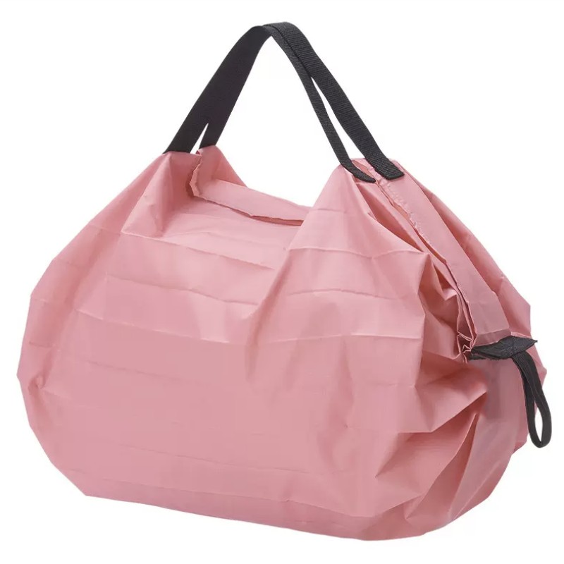 Saco dobrável de poliéster dobrável com logotipo personalizado Saco dobrável de poliéster dobrável com logotipo personalizado
