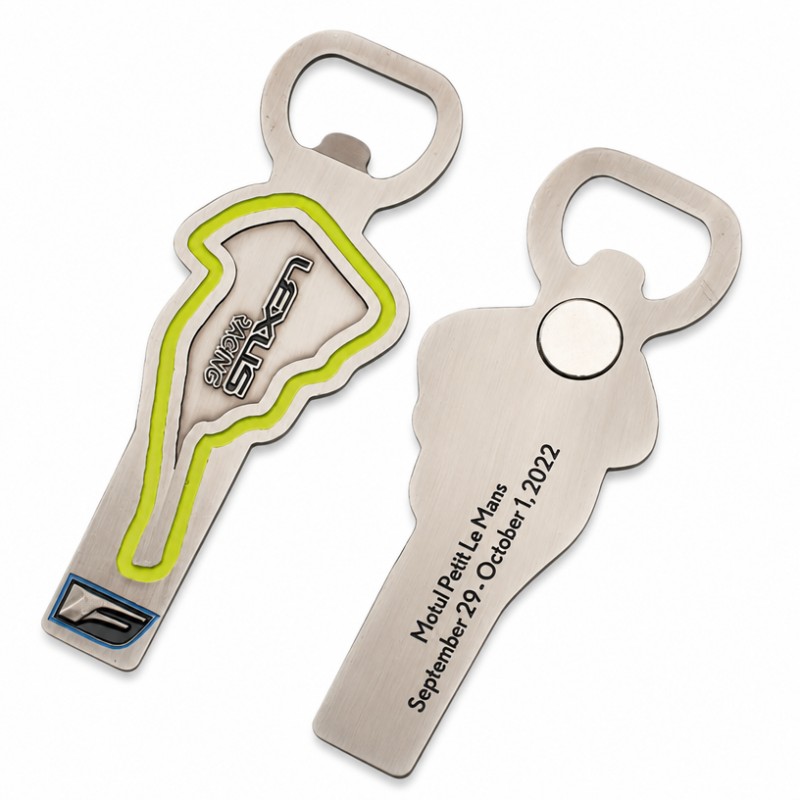 Ímãs de geladeira abridores de garrafas de metal personalizados