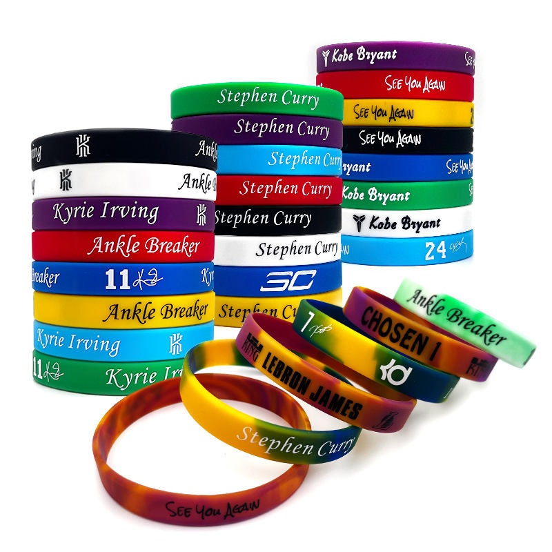 Pulseiras esportivas de silicone personalizadas