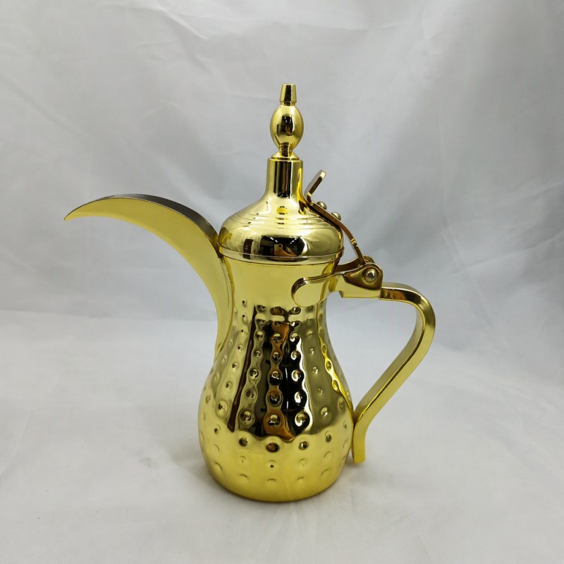 Servidor de chá e café árabe de aço inoxidável Dallah Pot Médio Oriente
