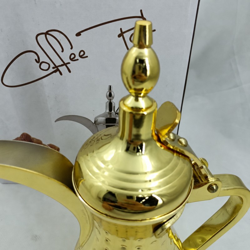 Servidor de chá e café árabe de aço inoxidável Dallah Pot Médio Oriente