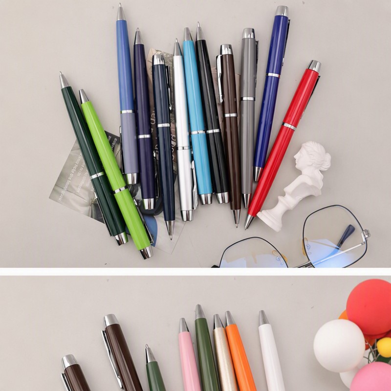 Caneta esferográfica de metal com logotipo personalizado Caneta para presente de escritório comercial
