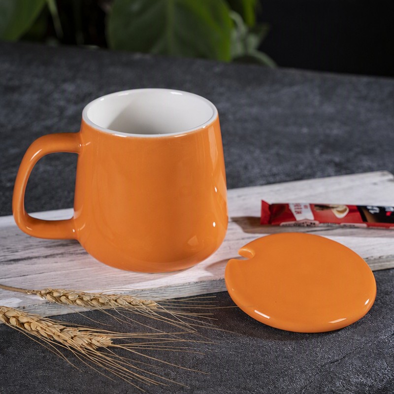 Copo de água feito sob encomenda do logotipo 400ml da caneca de café cerâmica minimalista nórdica