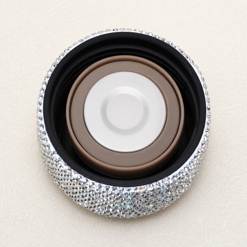 Garrafa de vácuo de aço inoxidável com strass Bling