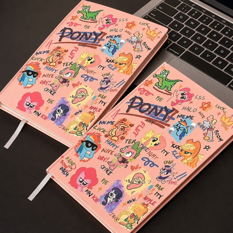 Caderno de diário de capa dura A5 de graffiti bonito dos desenhos animados