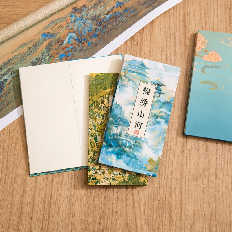 Livro de coleção de selos com dobra de acordeão estilo chinês