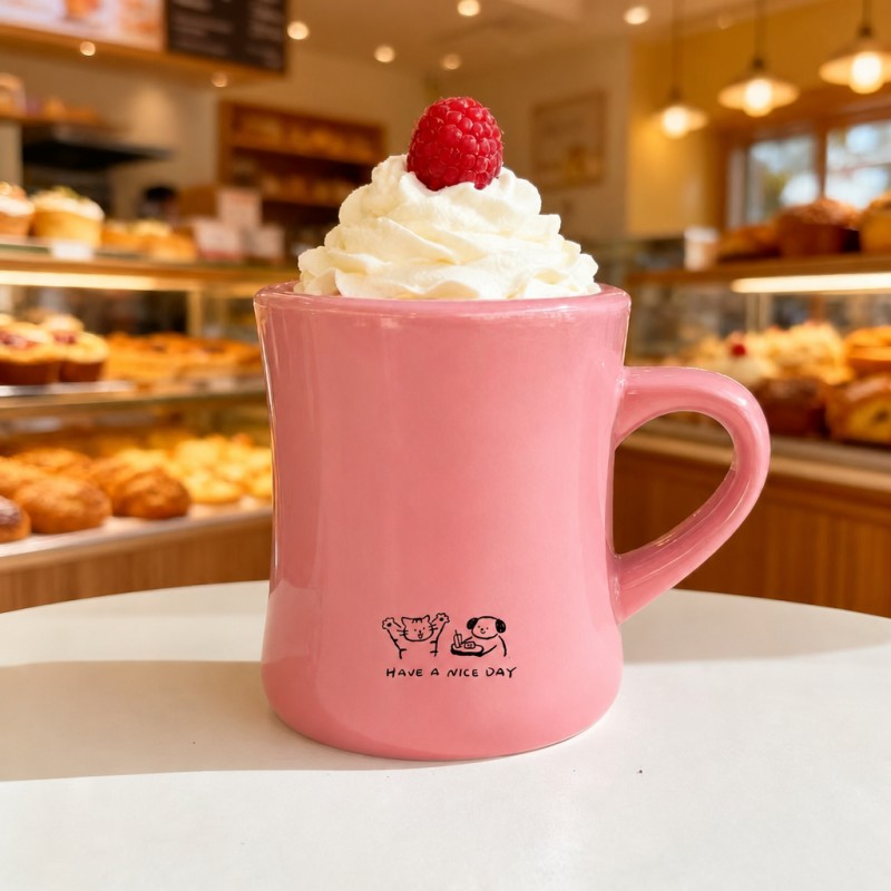 Caneca de café de cerâmica com logotipo personalizado em formato de cintura