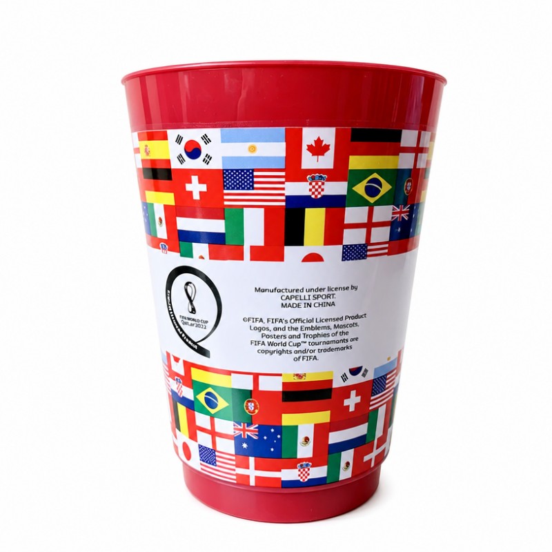 Copo de plástico fosco personalizado de 16 onças