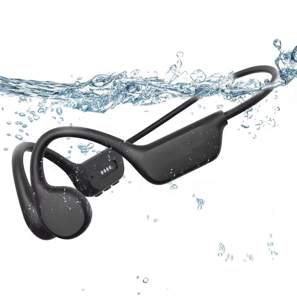 Fones de ouvido de condução óssea IPX8 16G