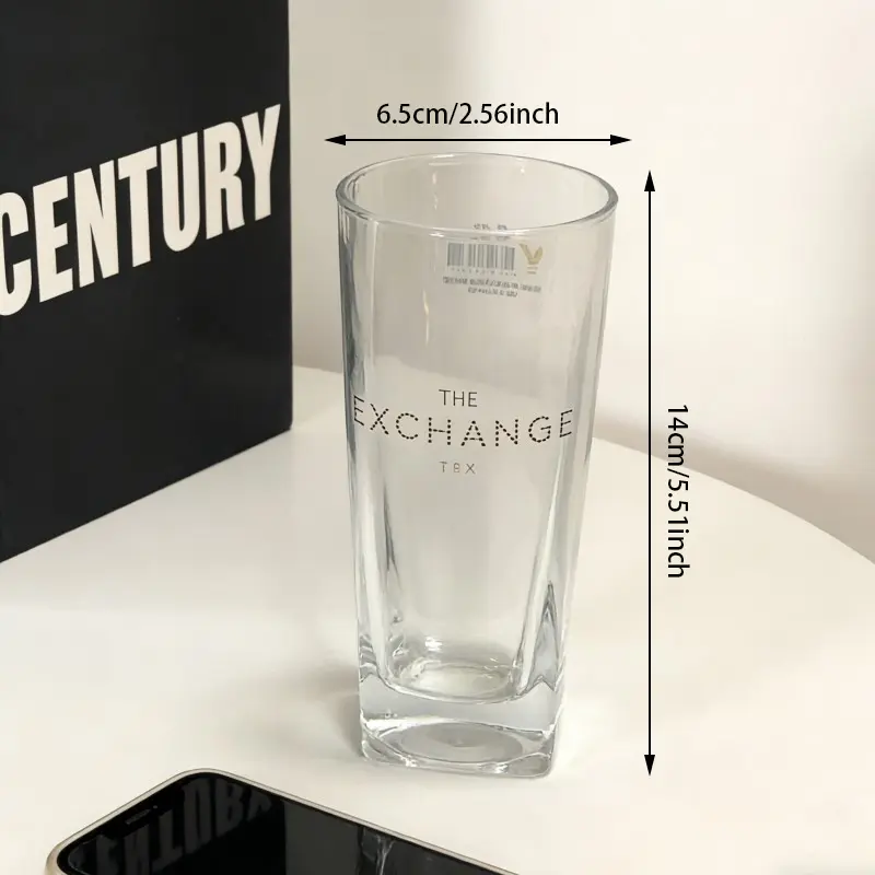 Copos quadrados de vidro borossilicato Highball