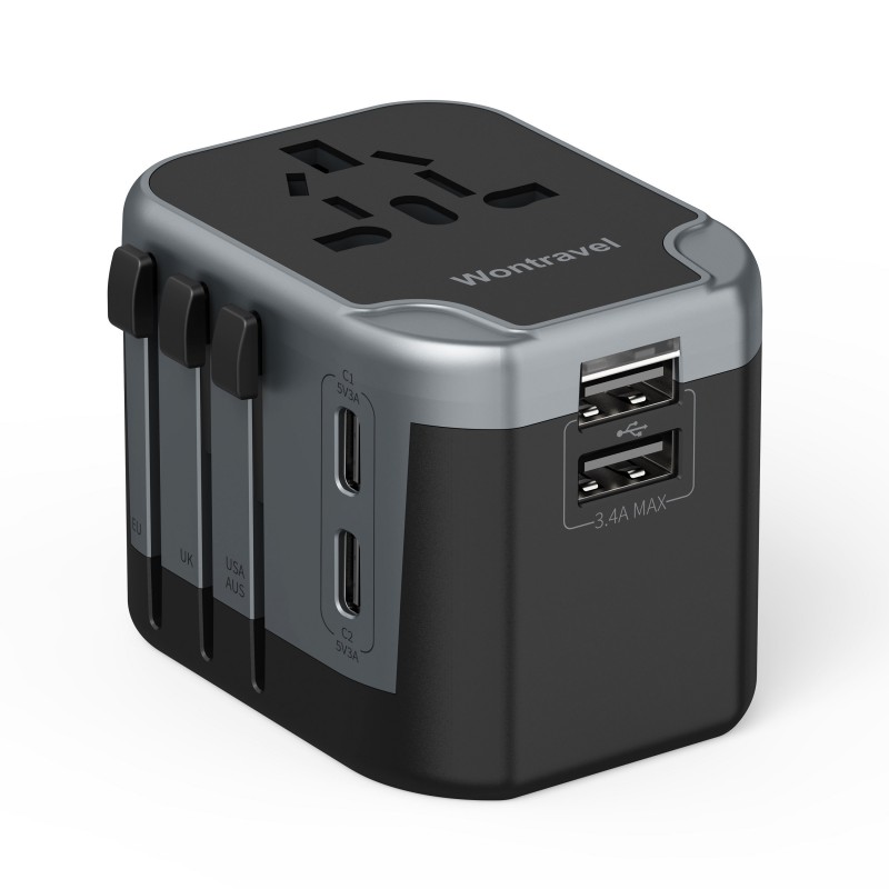Adaptador universal de viagem internacional multifuncional para uso global Adaptador universal de viagem internacional multifuncional para uso global