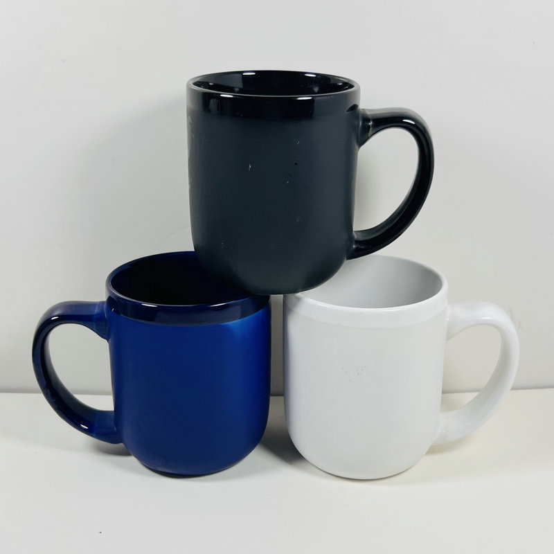Caneca de café cerâmica fosca com logotipo personalizado para presente de café