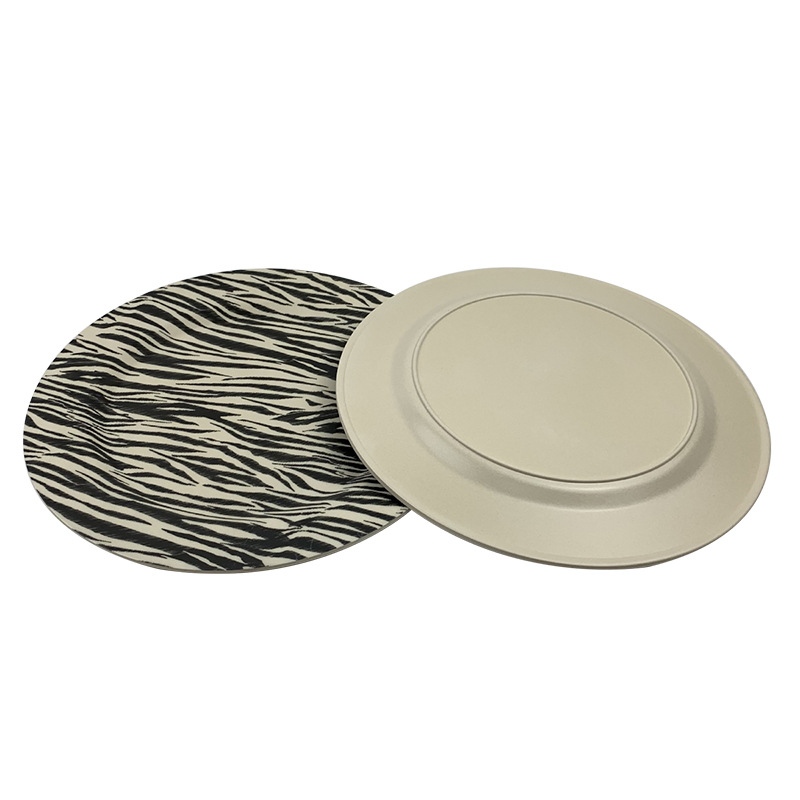Placa de fibra de bambu com estampa de zebra Placa de fibra de bambu com estampa de zebra